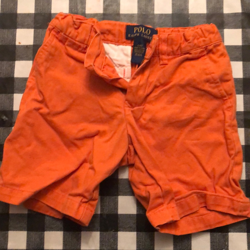 Ralph Lauren polo orange shorts